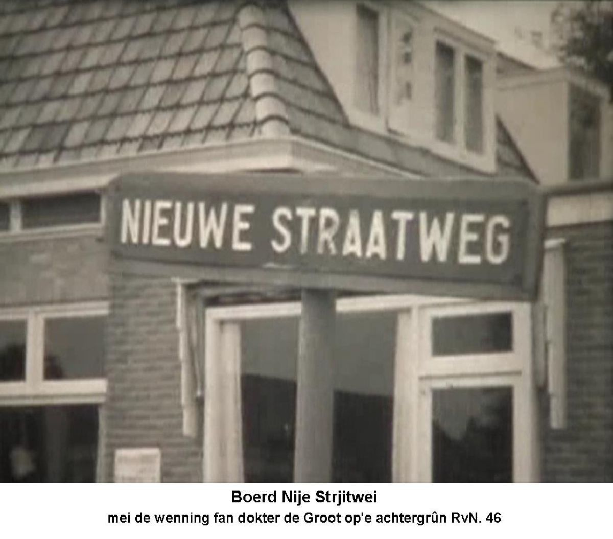 Nieuwe Straatweg Gytsjerk fotos uit dorpsfilm 1966